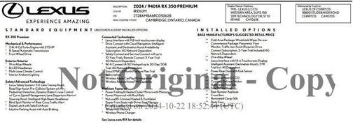 2024 Lexus RX 350 Premium