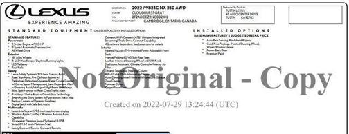 2022 Lexus NX 250 Base
