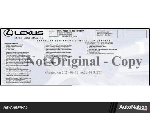 2021 Lexus NX 300 Base