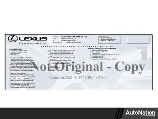 2021 Lexus NX 300 Base