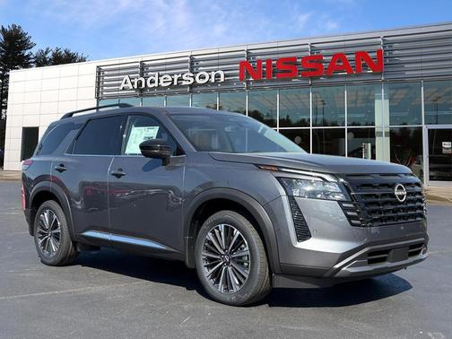 Gun Metallic 2026 Nissan Pathfinder Platinum