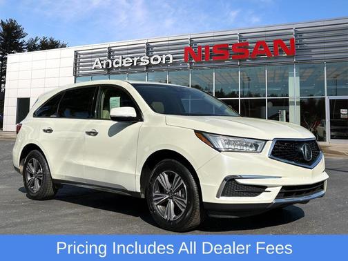 Diamond White Pearl 2018 Acura MDX 3.5L