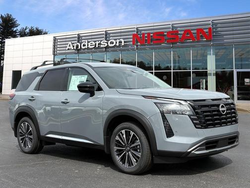 Boulder Gray Pearl 2026 Nissan Pathfinder Platinum