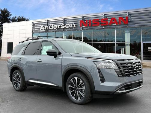 Boulder Gray Pearl 2026 Nissan Pathfinder Platinum