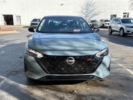 Atlantic Gray Metallic/Super Black 2025 Nissan Sentra SR