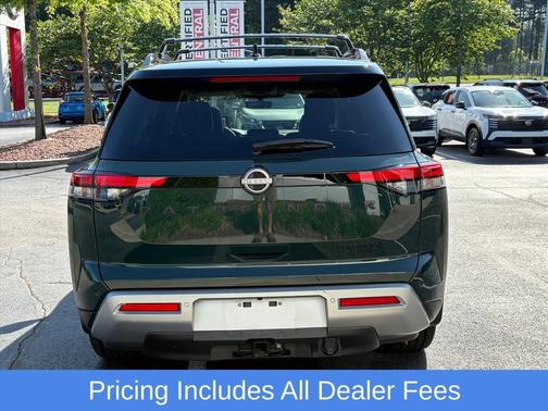 Obsidian Green Pearl/Super Black 2024 Nissan Pathfinder Platinum 4WD