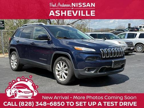 True Blue Pearlcoat 2016 Jeep Cherokee Limited