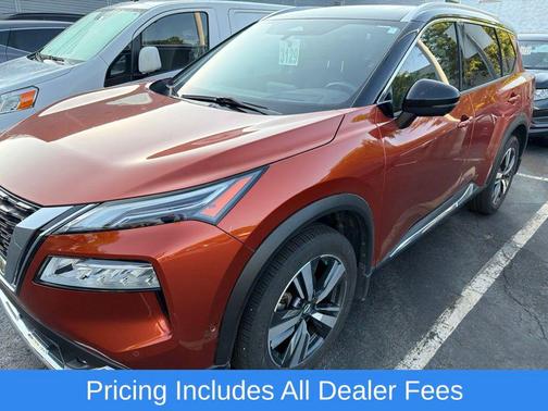 Sunset Drift Chromaflair/Super Black 2021 Nissan Rogue Platinum