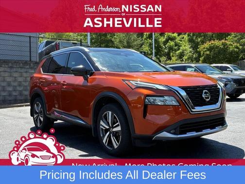 Sunset Drift Chromaflair/Super Black 2021 Nissan Rogue Platinum