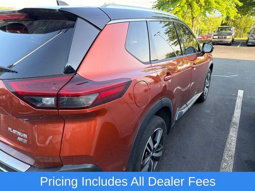 Sunset Drift Chromaflair/Super Black 2021 Nissan Rogue Platinum