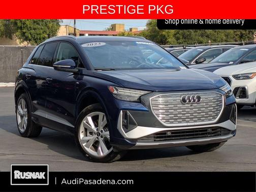 Navarra Blue Metallic 2023 Audi Q4 e-tron Prestige 50 quattro