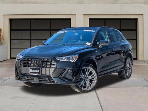 Mythos Black Metallic 2025 Audi Q3 45 S line Premium Plus