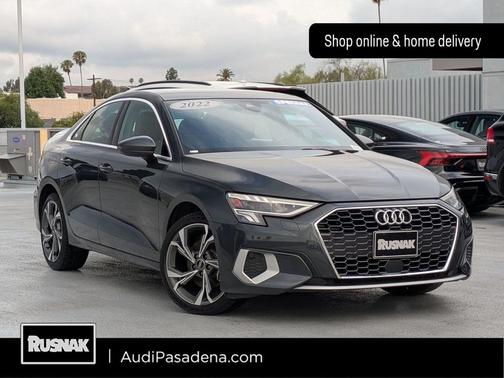 Manhattan Gray Metallic 2022 Audi A3 Premium Plus