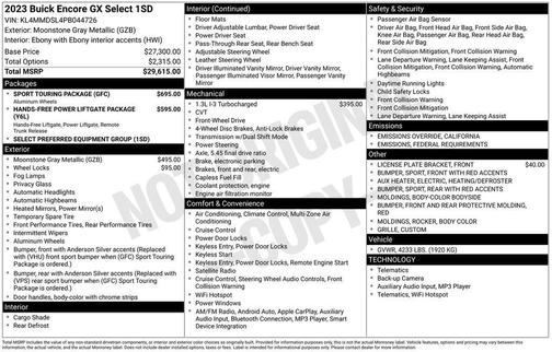 2023 Buick Encore GX Select