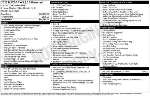 2023 Mazda CX-5 2.5 S Preferred