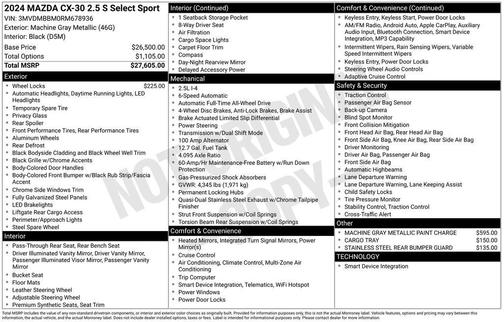 2024 Mazda CX-30 2.5 S Select Sport