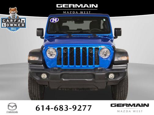 Hydro Blue Pearlcoat 2024 Jeep Wrangler Sport S