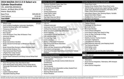 2024 Mazda CX-5 2.5 S Select