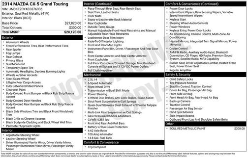 2014 Mazda CX-5 Grand Touring