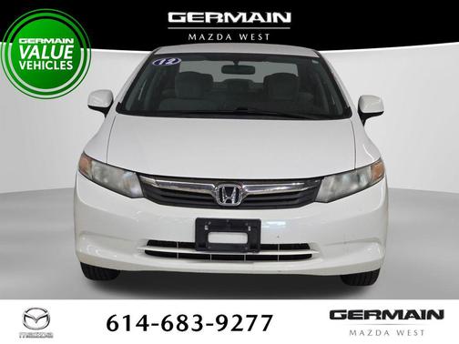 Taffeta White 2012 Honda Civic LX
