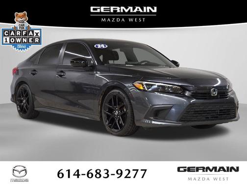 Crystal Black Pearl 2024 Honda Civic Sport