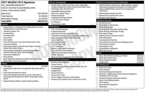 2021 Mazda CX-5 Signature