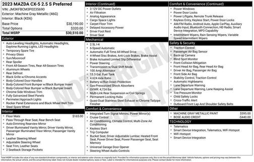 2023 Mazda CX-5 2.5 S Preferred