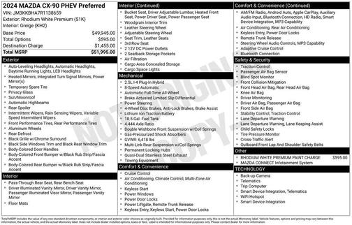 2024 Mazda CX-90 PHEV Preferred