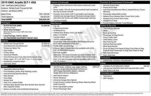 2019 GMC Acadia SLT-1