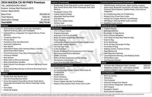 2024 Mazda CX-90 PHEV Premium