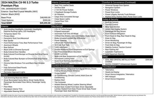 2024 Mazda CX-90 3.3 Turbo Premium Plus