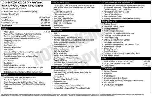 2024 Mazda CX-5 2.5 S Preferred Package