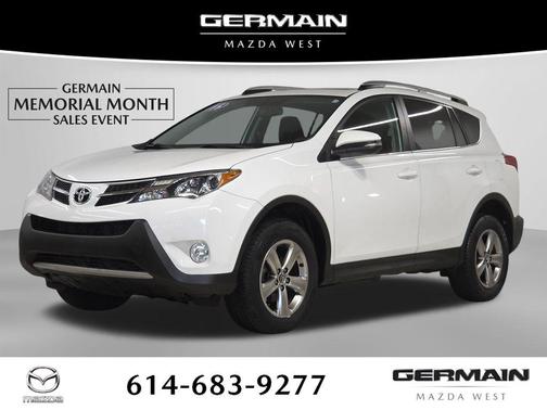 Super White 2015 Toyota RAV4 XLE