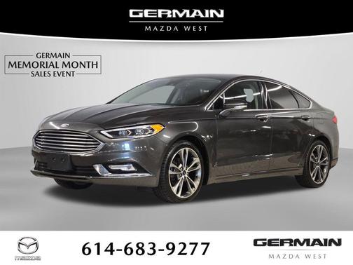 White Platinum Metallic Tri-Coat 2017 Ford Fusion Titanium