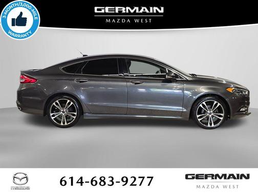 White Platinum Metallic Tri-Coat 2017 Ford Fusion Titanium