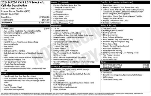 2024 Mazda CX-5 2.5 S Select