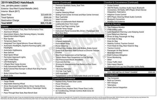 2019 Mazda Mazda3 FWD