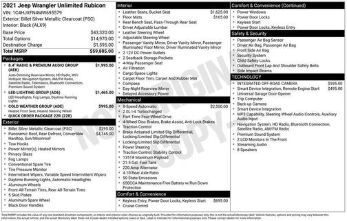 Billet Silver Metallic 2021 Jeep Wrangler Unlimited Rubicon