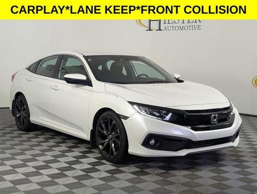 Platinum White Pearl 2019 Honda Civic Sport
