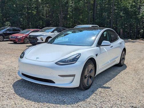 Pearl White Multi 2021 Tesla Model 3 Standard Range Plus