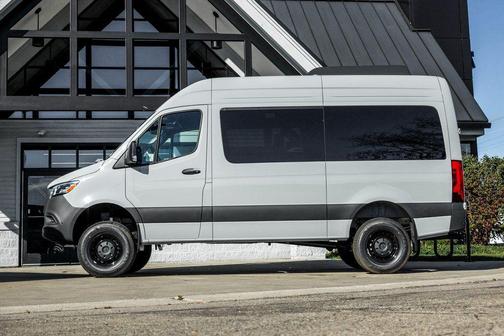 Silver Gray 2025 Mercedes-Benz Sprinter 2500 Passenger 144 WB