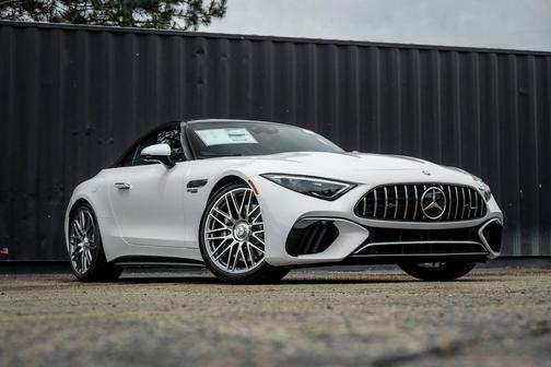 WHITE METALLIC 2026 Mercedes-Benz AMG SL 55 Base