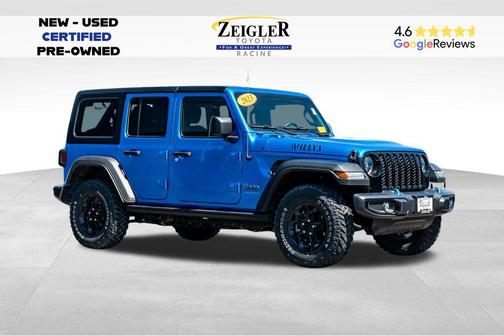 Hydro Blue Pearlcoat 2023 Jeep Wrangler 4xe Base