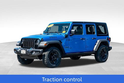 Hydro Blue Pearlcoat 2023 Jeep Wrangler 4xe Willys