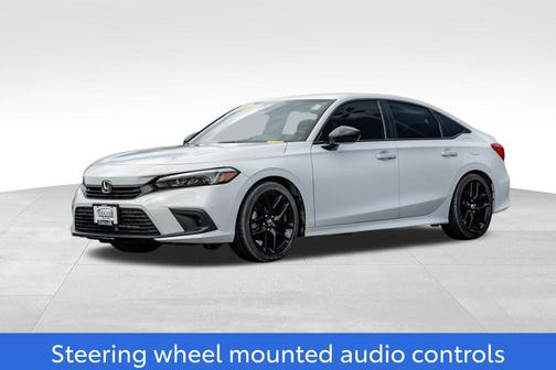 Platinum White Pearl 2024 Honda Civic Sport