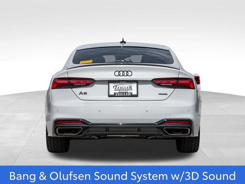 Glacier White Metallic 2023 Audi A5 Sportback 45 S Line Premium Plus