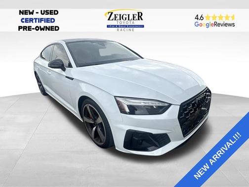 Glacier White Metallic 2023 Audi A5 Sportback 45 S Line Premium Plus
