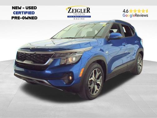 Neptune Blue 2021 Kia Seltos EX