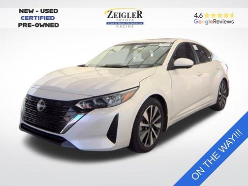 Aspen White Tricoat 2024 Nissan Sentra SV