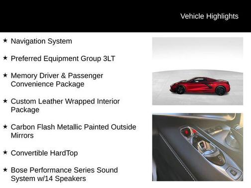 2025 Chevrolet Corvette Stingray w/3LT
